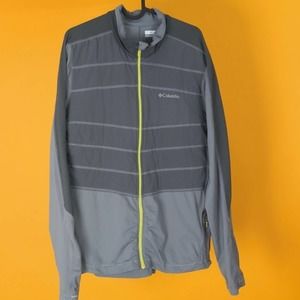 (P) Columbia Men sweater casual winter Omni-wick sport hiking sz M gray